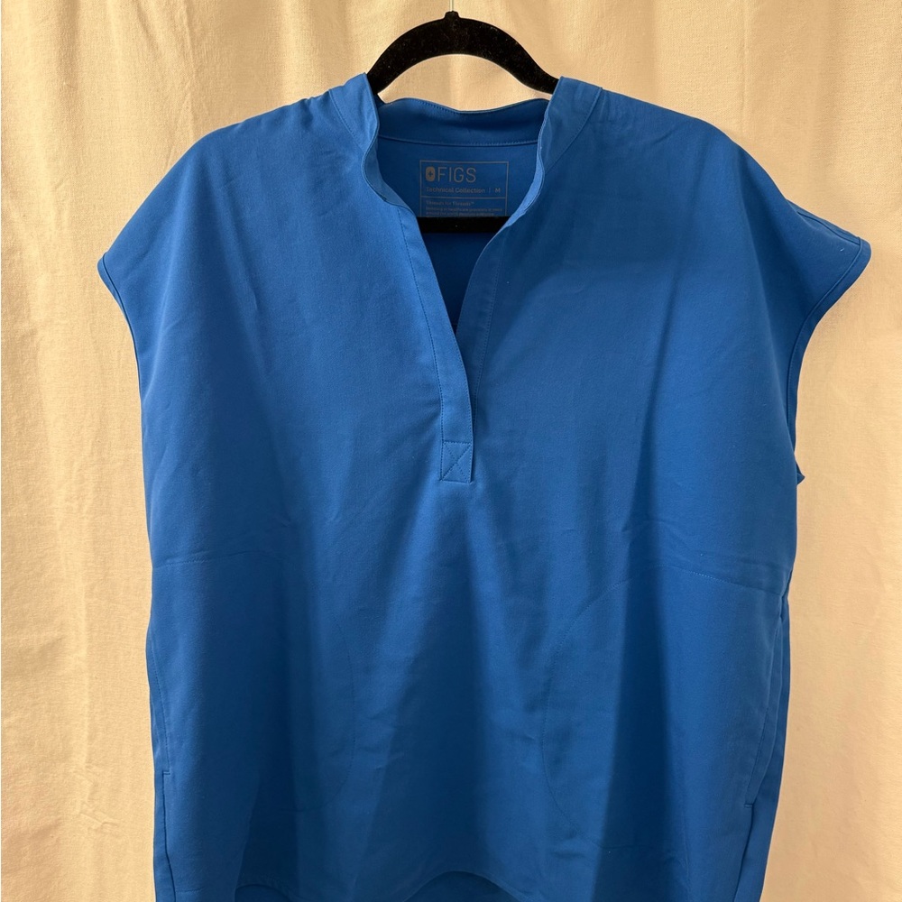 Figs Women's Royal Blue Medical Scrub Top